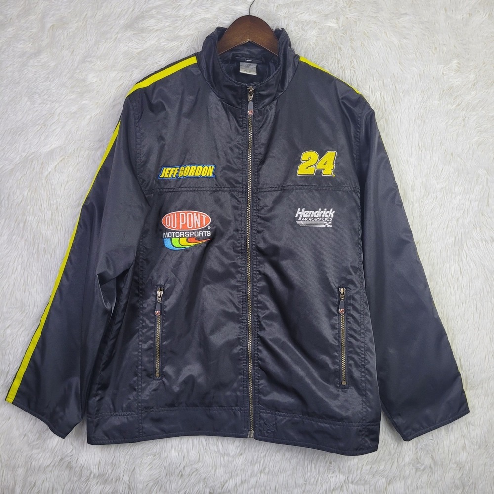 Vtg Chase Authentics NASCAR Jeff Gordon DuPont Racing Jacket Mens Large